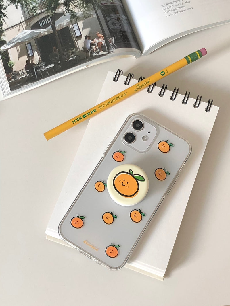 Tangerine shower iphone case (6648709775478)