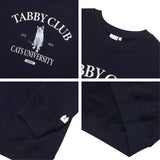 タビーキャットクラブスウェットシャツ / TABBY CAT CLUB SWEATSHIRT NAVY