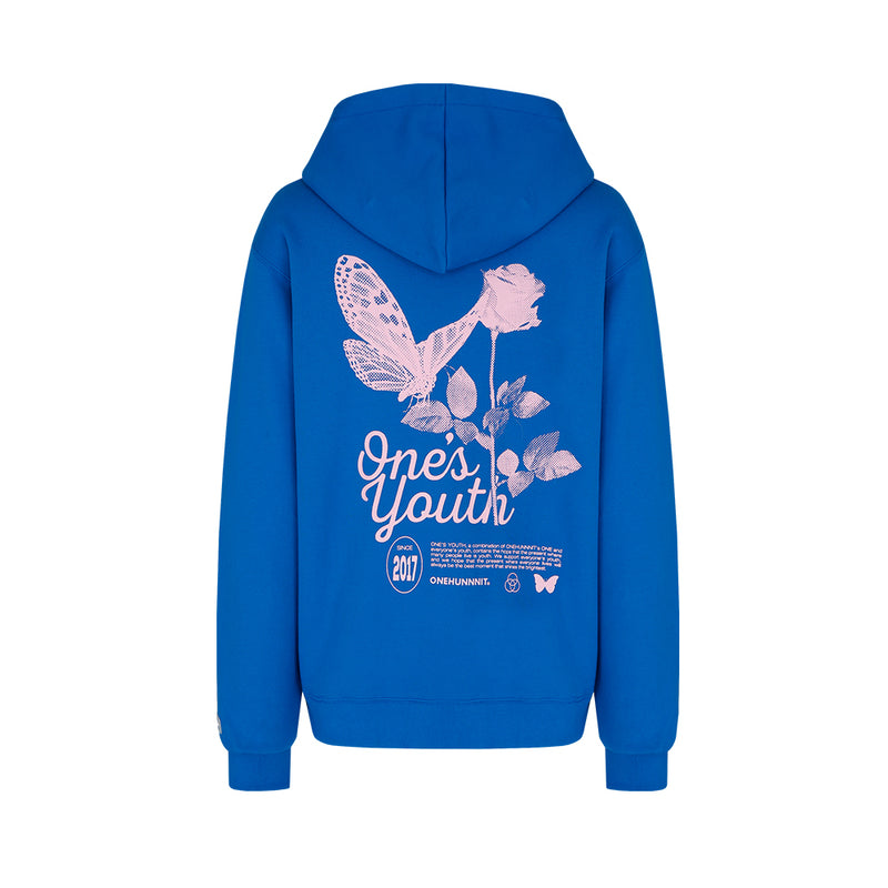 ONE'S YOUTH LOGO HOODIE_BLUE (6605693255798)