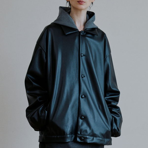ユニセックスレザージャケット / unisex reather jacket black