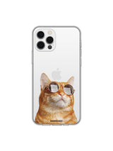 キャットインサングラスフォンケース / Red Cat In Sunglasses Phone Case