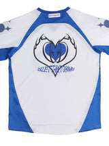 HEART SPORTS FOOTBALL JERSEY T(WH)