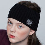 IN KNIT HAIR BAND (BLACK) (4647245086838)