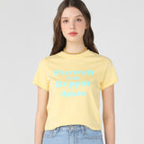 FWBA crop T shirts [Yellow] (6535244710006)