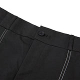 フロントステッチスラックス / front stitch slacks black