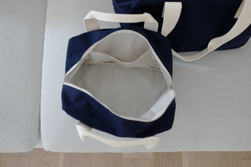 ボストンバッグ - スモール / boston bag (navy) - Medium