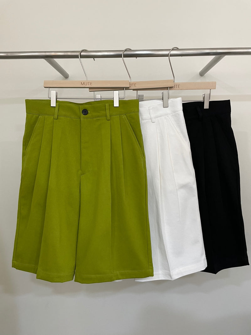 バミューダワイドウォッシングパンツ/burmuda wide washing pants (3color)