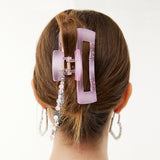 ビーズチェーンストラップヘアクリップ / Beads Chain Strap Hair Clip _ Pink