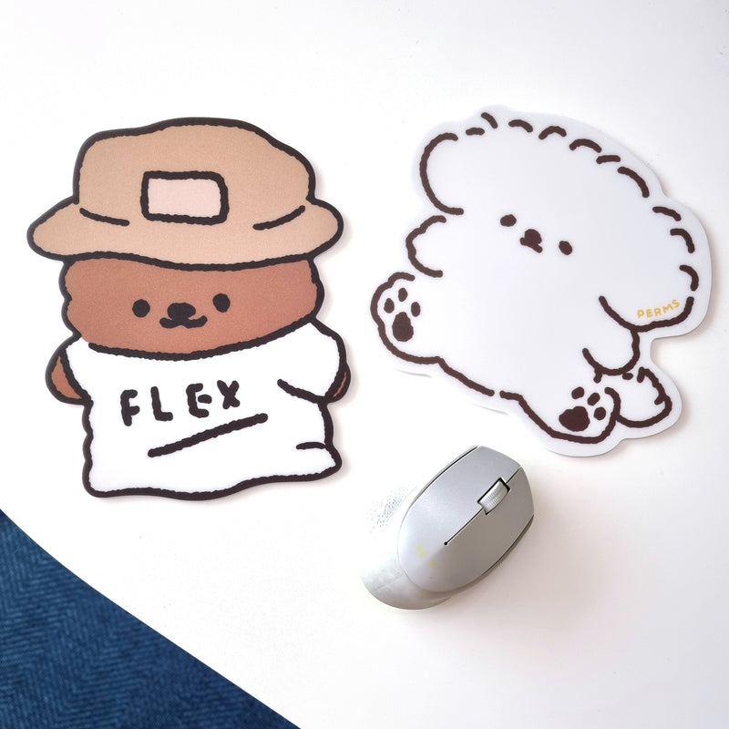 マウスパッド|フレックス　フラッフィーポメ/MousePad | Flex / Fluffy Permgae