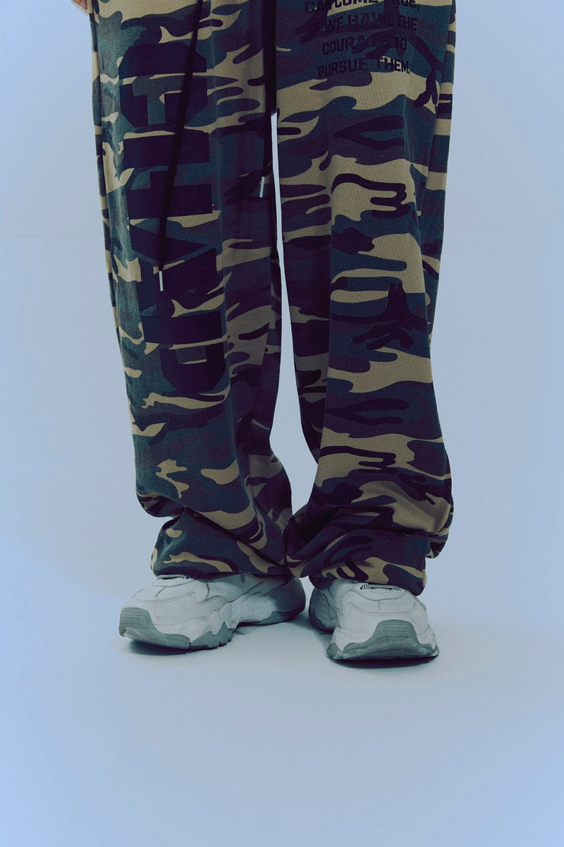 アーミーCHAPスウェットパンツ / Army Chap Sweat Pants (Camo)