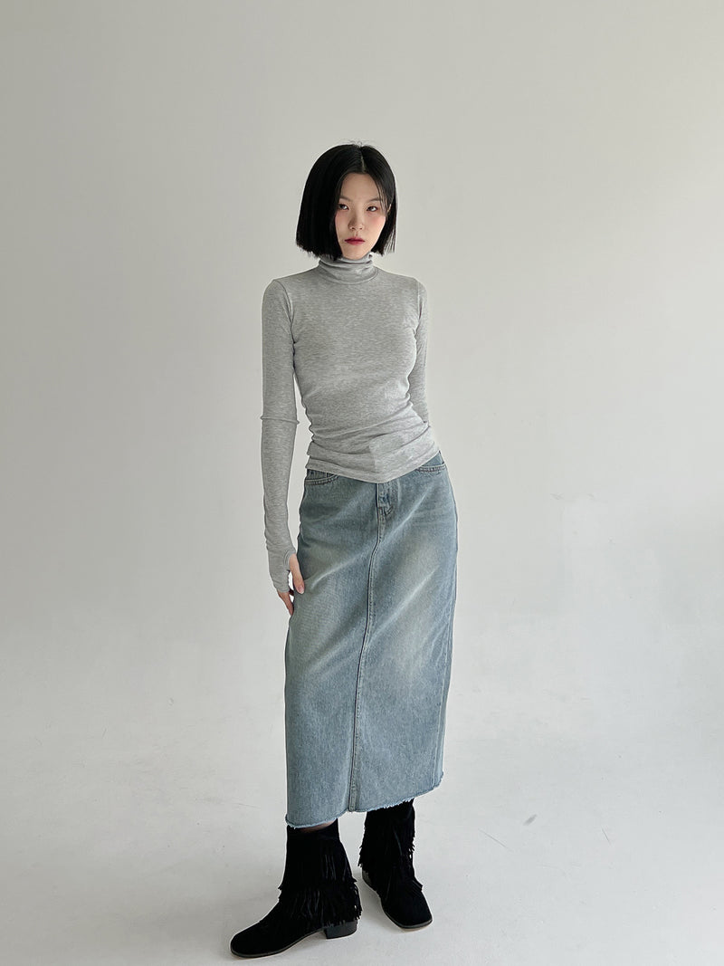 ポエンチデニムスカート/no.6183 Poenti Denim Skirt (2color)