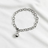 Peeling circle chain bracelet (6564069736566)
