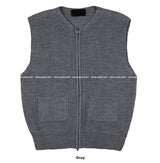 BT Croffle Zipper Knit Vest (4color) (6568807235702)