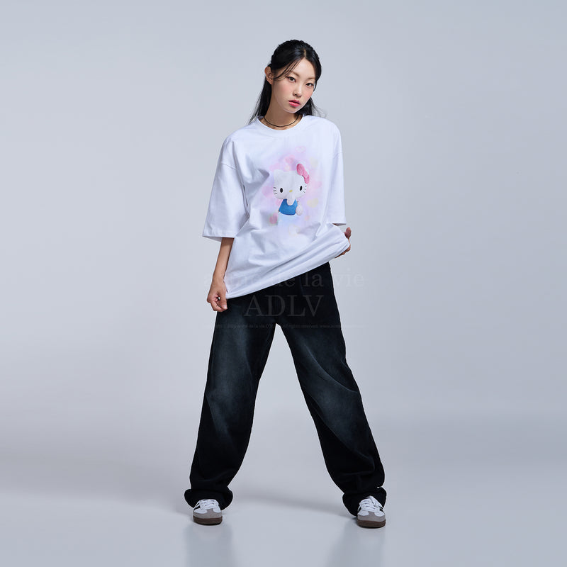 Sanrio HELLO KITTY 3D アートワークショートスリーブTシャツ