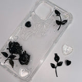 Black Rose iPhone Resin Case