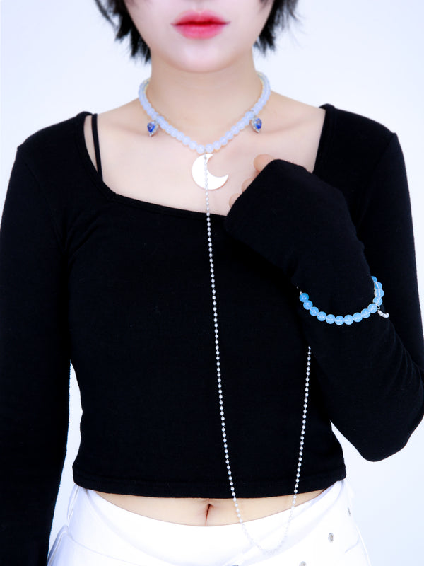 ミルキーネックレスコネクティドトゥーザブレスレット / Milky Necklace Connected to the Bracelet