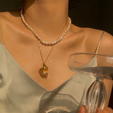 Sienna Pearl Necklace Set (6583219814518)
