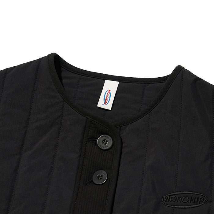 スクエアキルティングジャケット/Space quilting jacket [black]