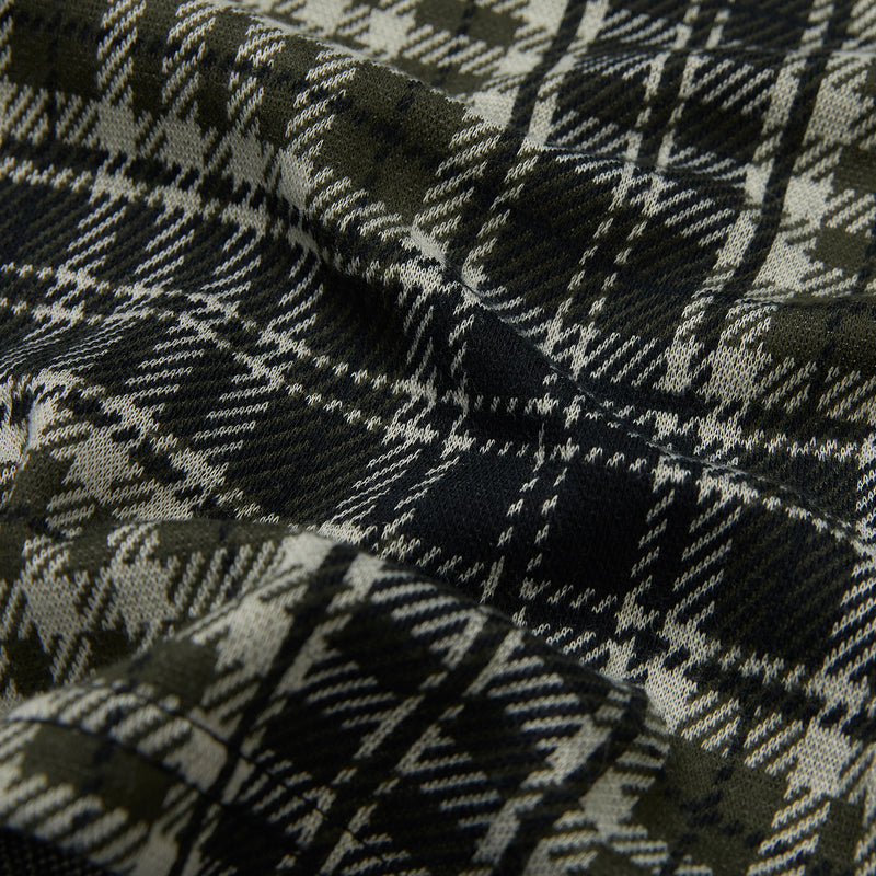 Layered Check Knit Set [GREEN] (6618775158902)