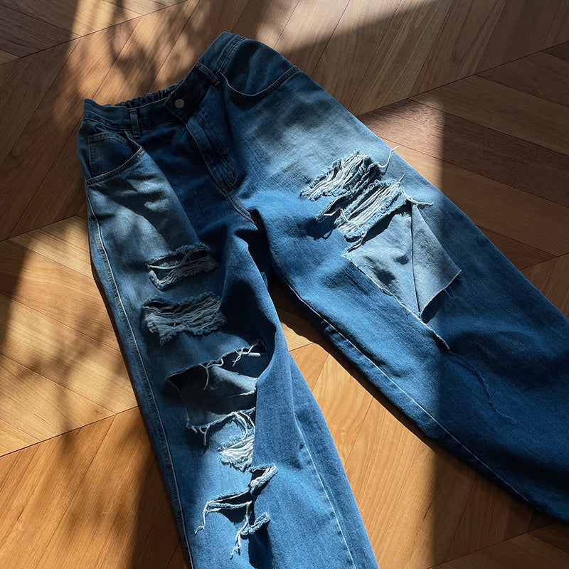 ハイダメージデニムパンツ / ASCLO High Damage Denim Pants (2color)
