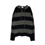 ストライプウォーマーフードニットウェア/Stripe Warmer Hood-Knitwear