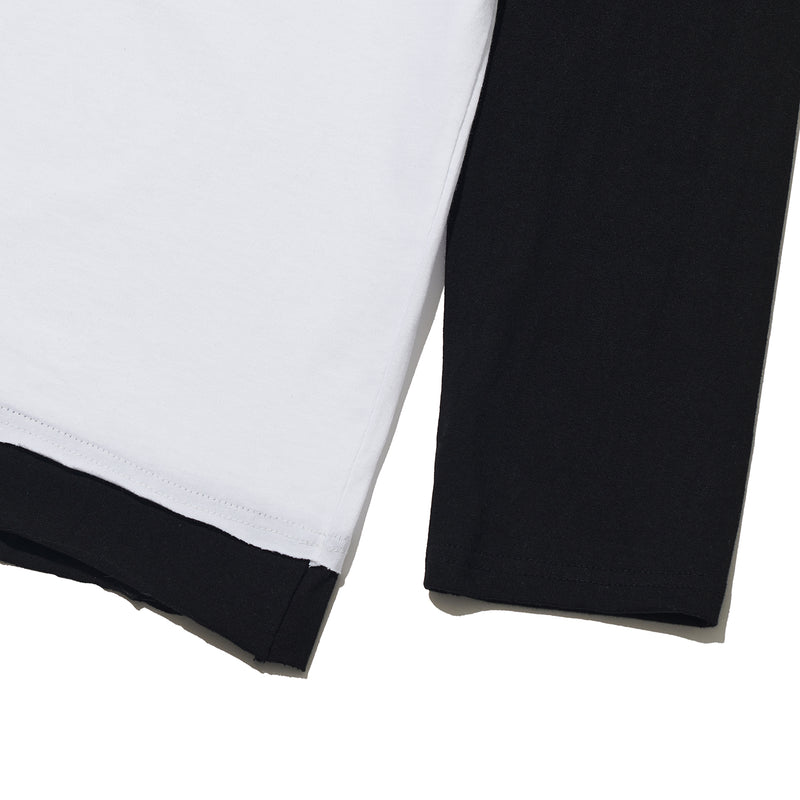 レイヤード長袖Tシャツ/22SS LAYERED LONG SLEEVE T-SHIRT WHITE (6697655402614)