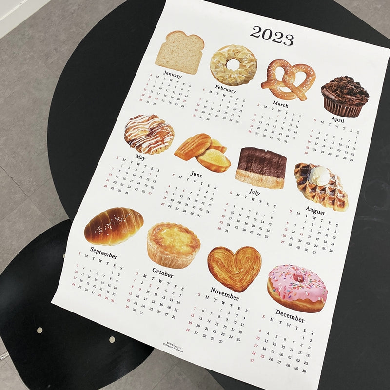 2023ブレッドカンバスカレンダー/2023 bread canvas calendar (2size)