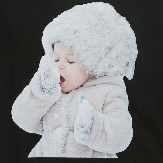 ベイビーフェイスショートスリーブTシャツ スノー / ADLV BABY FACE SHORT SLEEVE T-SHIRT BLACK SNOW