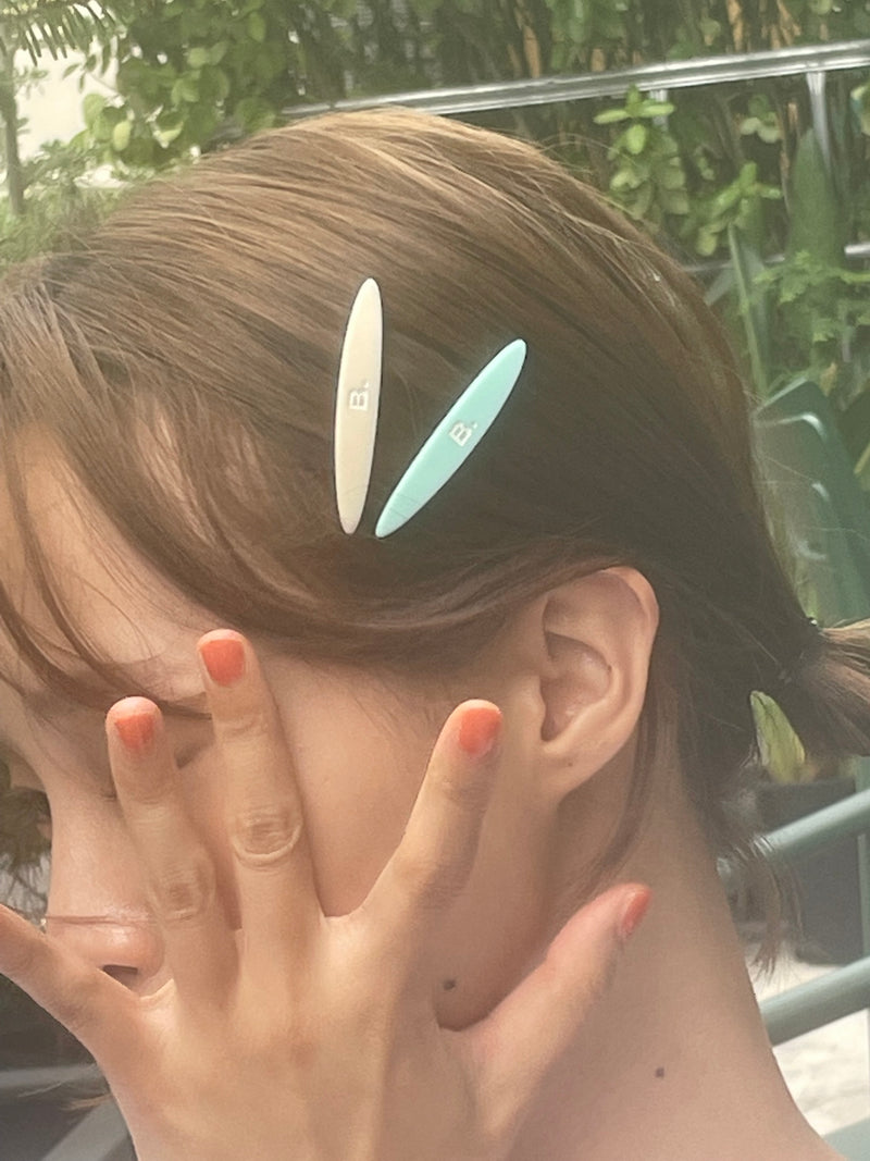 Bロゴヘアクリップ / B-logo hair clip (2 colors set)