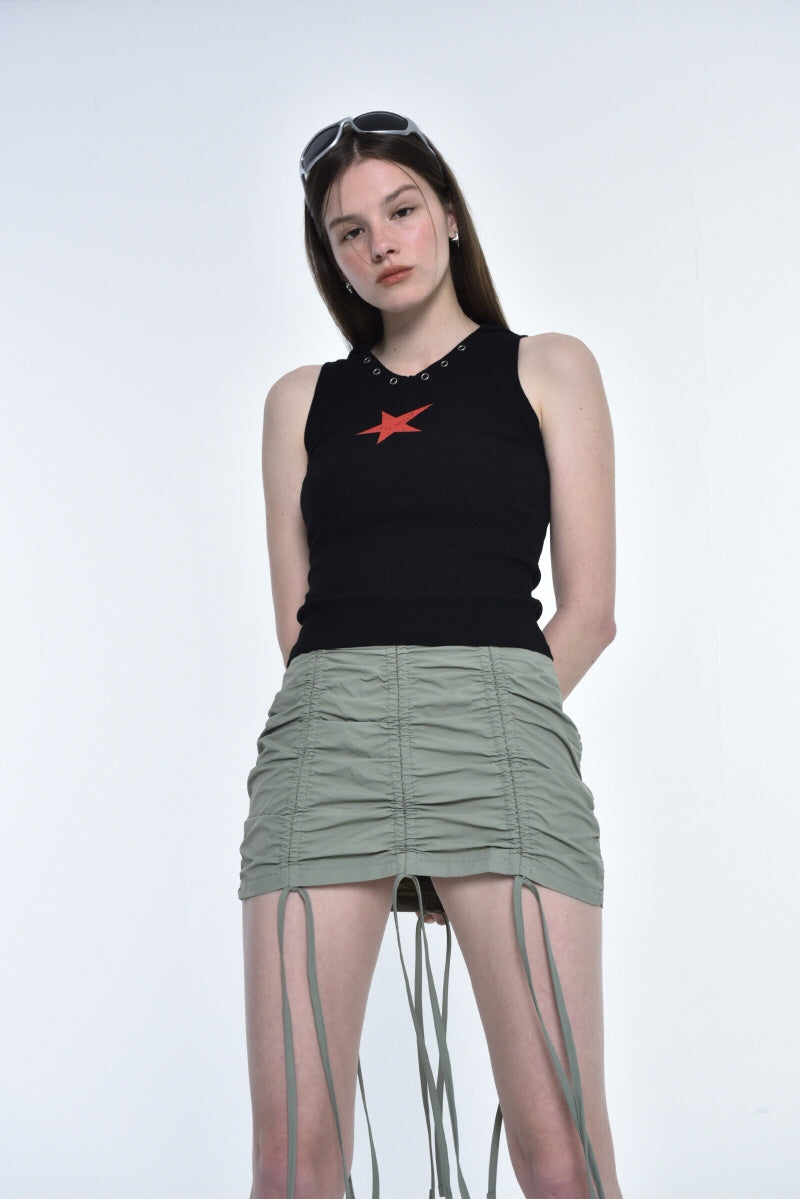 トリミングスカート / trimming skirt (khaki)