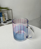 ハーフストライプトランスペアレントマグ / Half Striped Transparent Mug