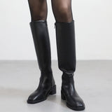 タイロンベーシックレザーロングブーツ / Tyron Basic Leather Long Boots