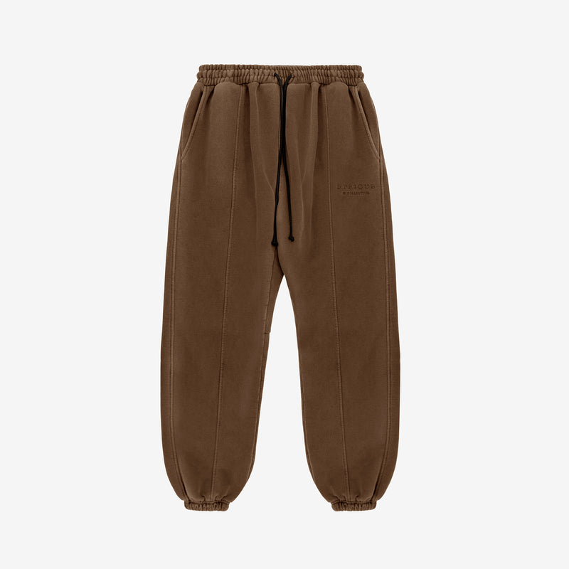 Washed Sweatpants - Brown