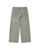 Panelled Wide Trousers/Khaki (6540659687542)