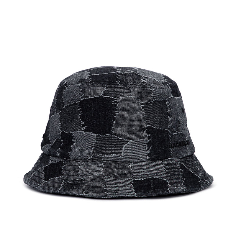パッチワークデニムバケットハット / BBD Patchwork Denim Bucket Hat (Black)