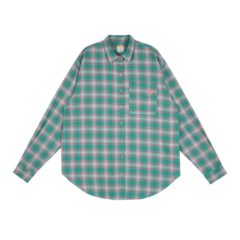 FWBA Check pattern shirts [Green] (6535249854582)