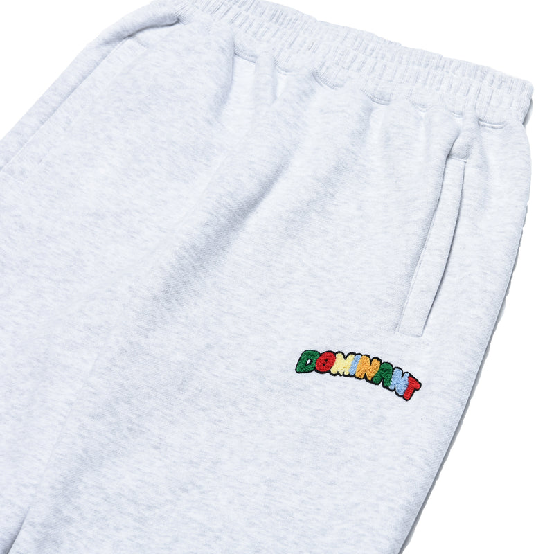レインボー エンブロイド フリースジョガーパンツ / Rainbow embroidered fleece jogger pants (4594048893046)