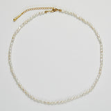 エッセンシャルオーバーパールネックレス/essential oval pearl necklace