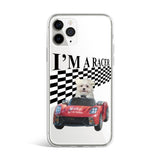 ジェリーフォンケース マルチーズレーサー / Jelly phone case maltese racer