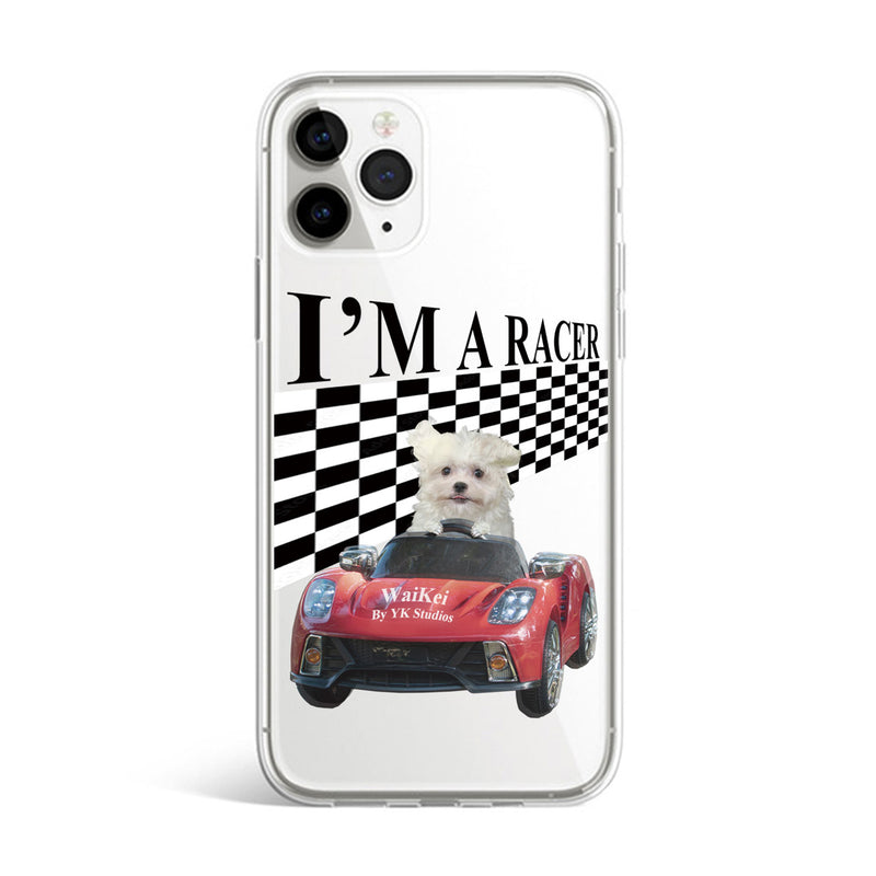 ジェリーフォンケース マルチーズレーサー / Jelly phone case maltese racer