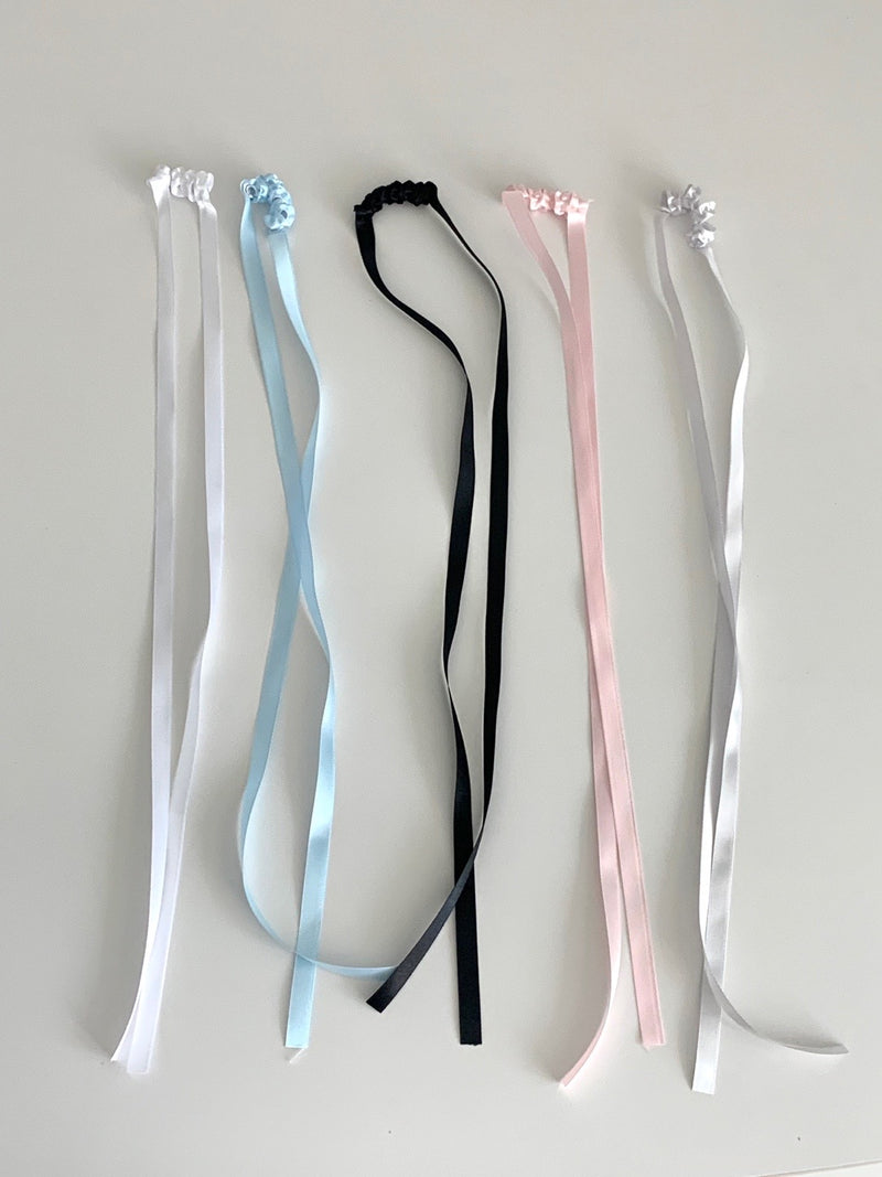 Ribbon Satin Scrunchies (5 colors)
