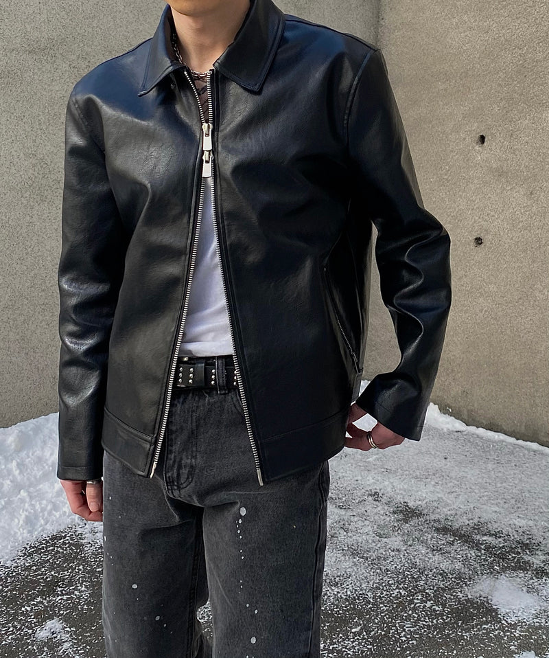 2WAYシングルレザージャケット / two way single leather jacket