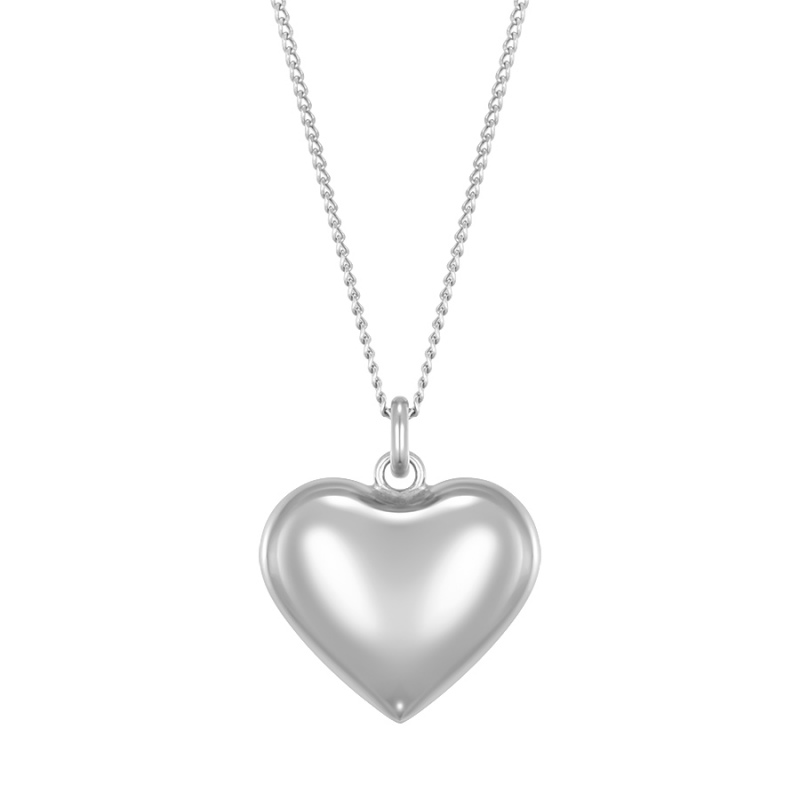 パウンディングボリュームハートネックレス / pounding volume heart necklace
