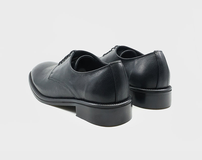 Cowhide Breeze Derby Shoes Black [VIBRAM]