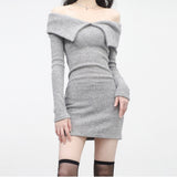 ホワイメルオフニットドレス / Whimel off-knit dress