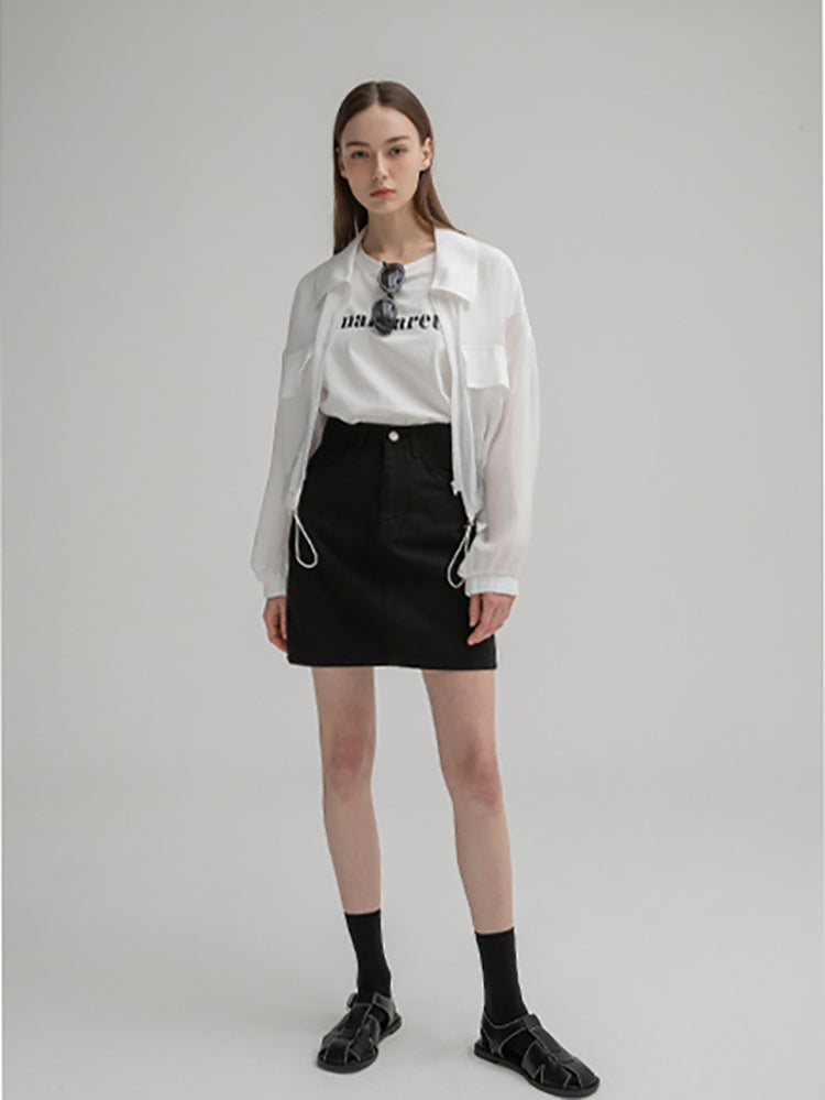 ベーシックコットンミニスカート/(SK-4681) Basic Cotton Mini Skirt