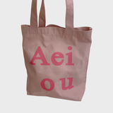 Aeiou Logo Bag (Cotton 100%) Rosy Brown