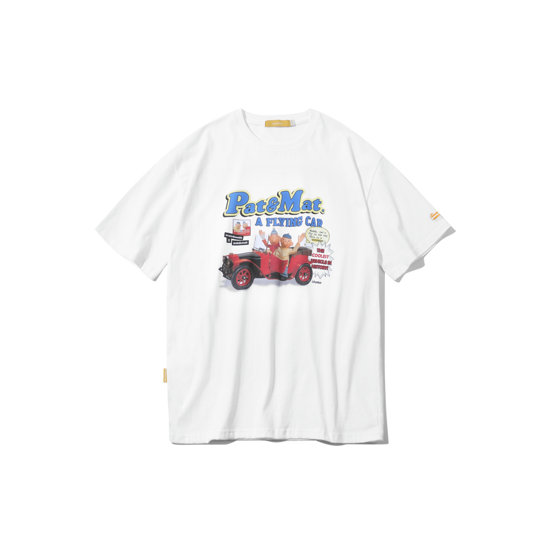 [パット&マット]フライングカー半袖Tシャツ / [Pat&Mat] Flying Car T-shirt(2 Colors)