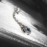 サンライトD-101ブルートパーズシルバーイヤリング / SunlightD-101 Blue Topaz silver earring (4593389863030)
