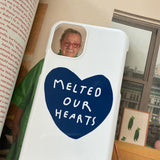 Melted Our Hearts Iphone Case (Dark Blue/White) (6605141377142)